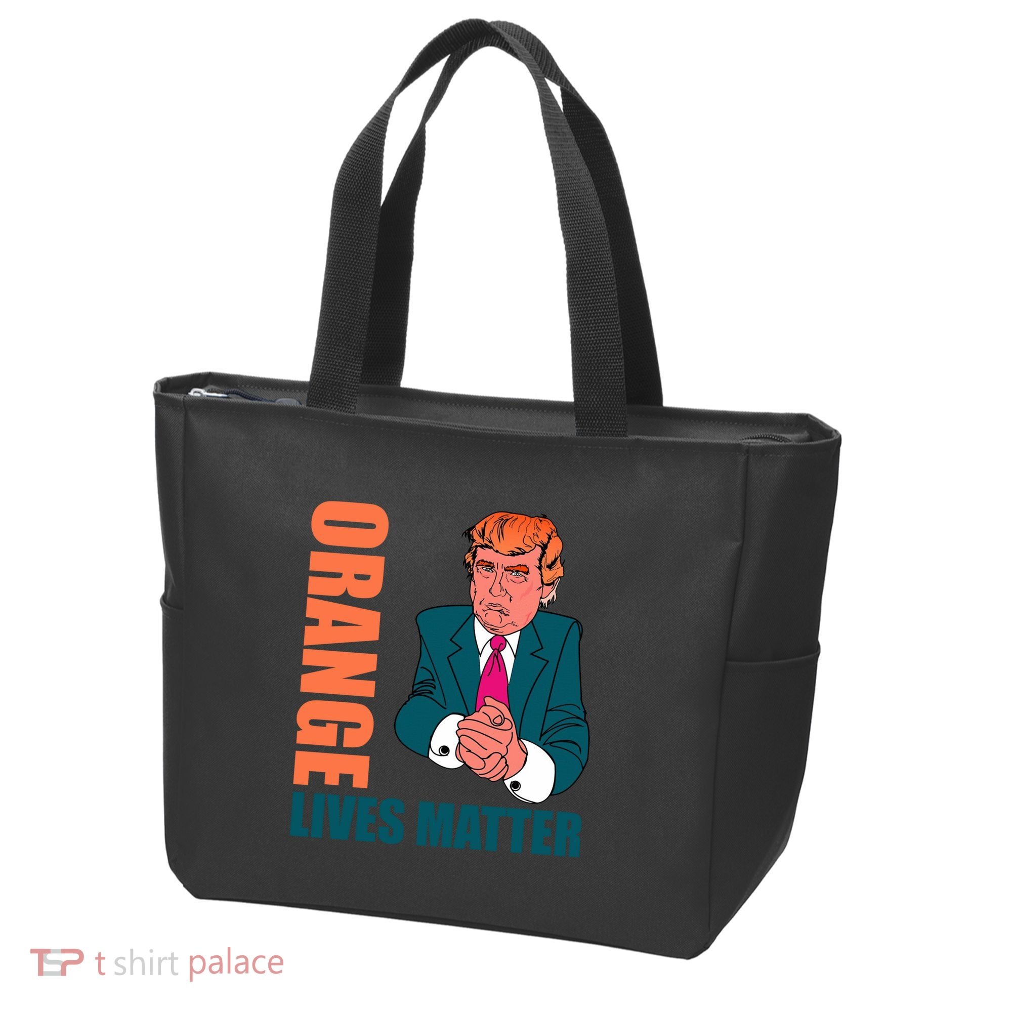 Orange Lives Matter Funny Trump Tote Bag