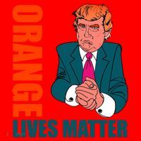 Orange Lives Matter Funny Trump Santa Hat thumb 1