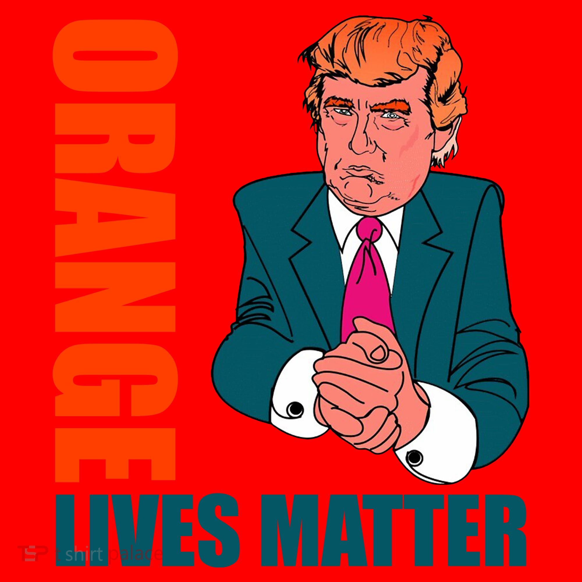 Orange Lives Matter Funny Trump Santa Hat