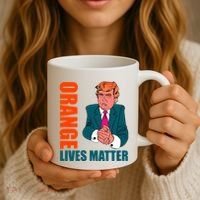 Orange Lives Matter Funny Trump Coffee Mug thumb 3