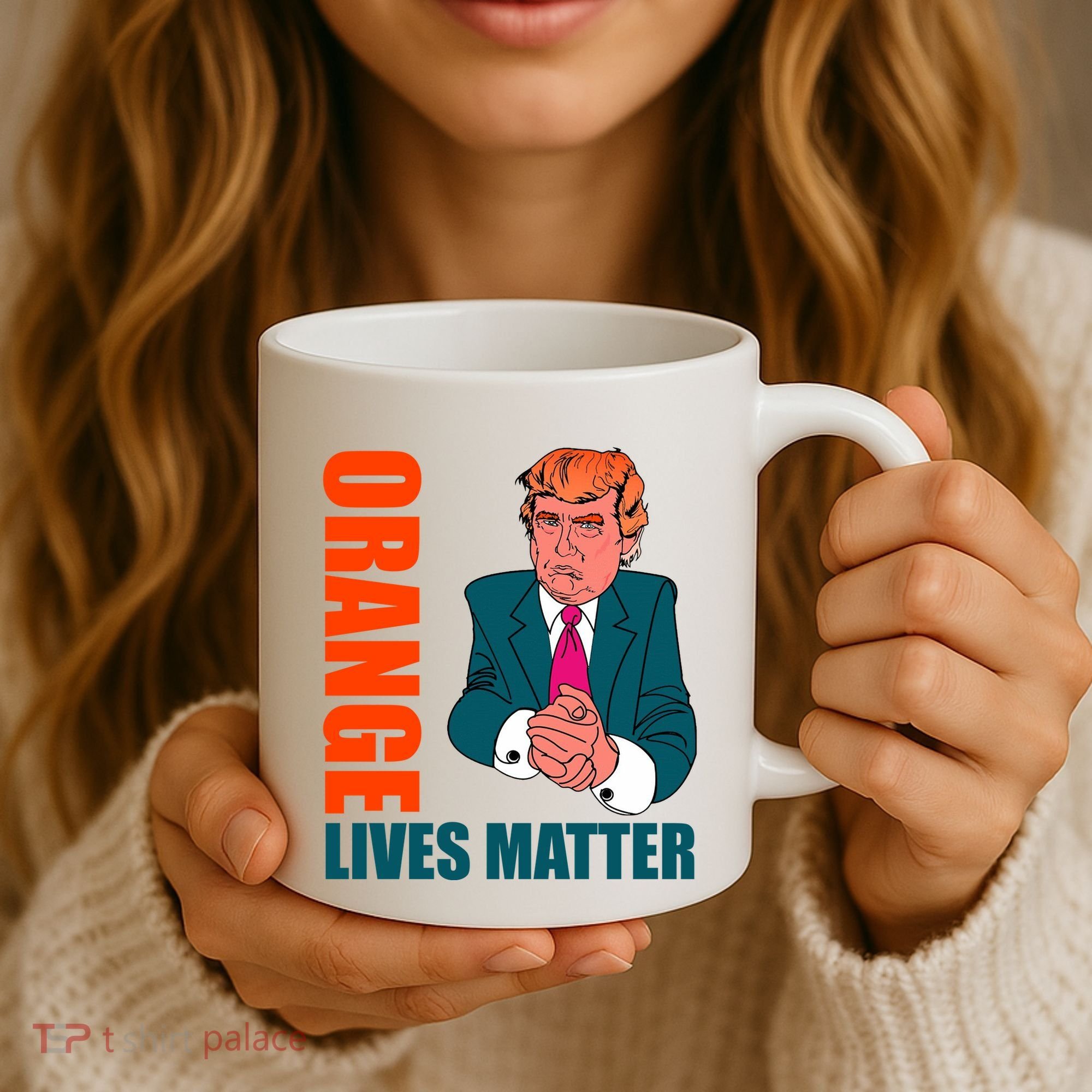Orange Lives Matter Funny Trump Coffee Mug