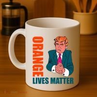 Orange Lives Matter Funny Trump Coffee Mug thumb 4