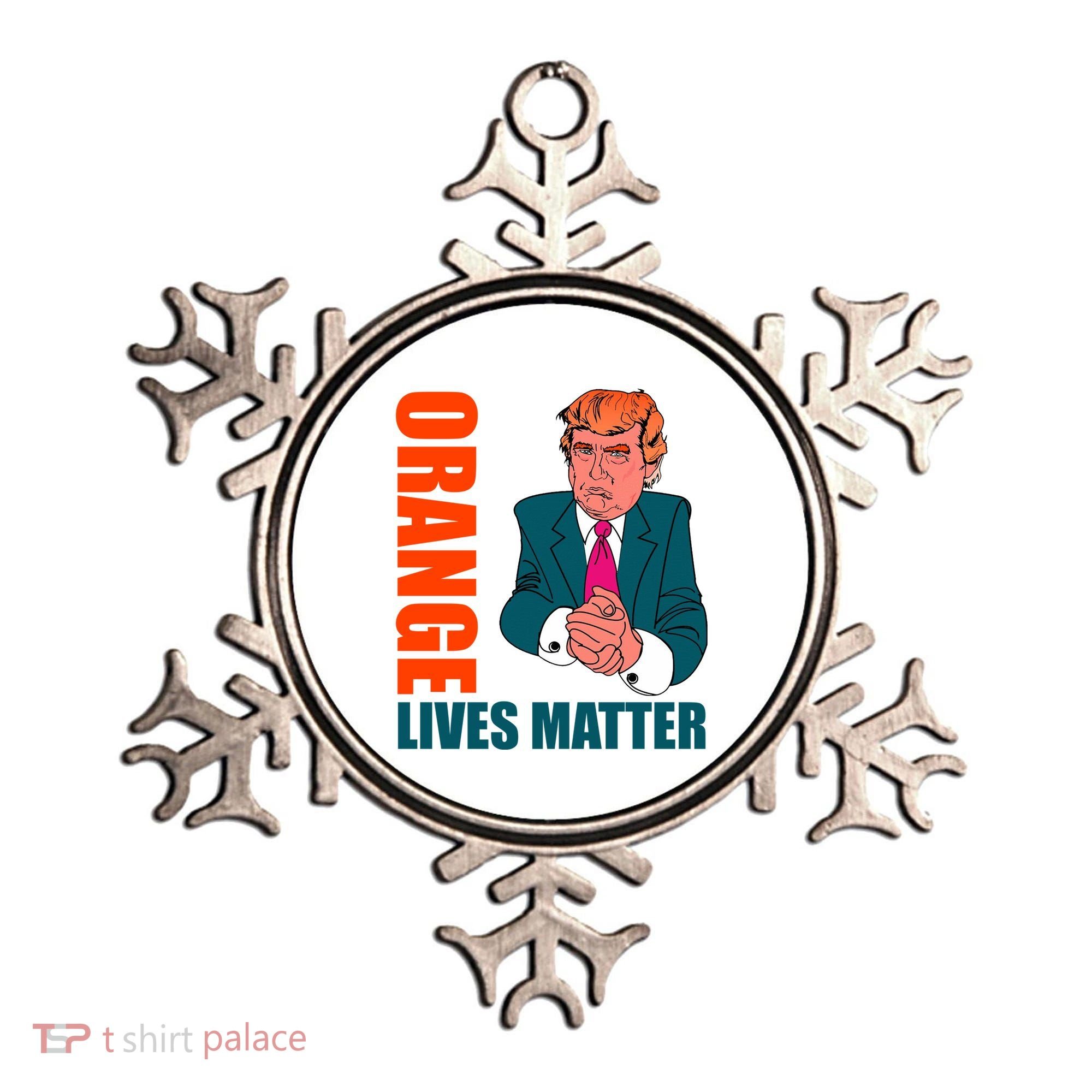 Orange Lives Matter Funny Trump Ornament