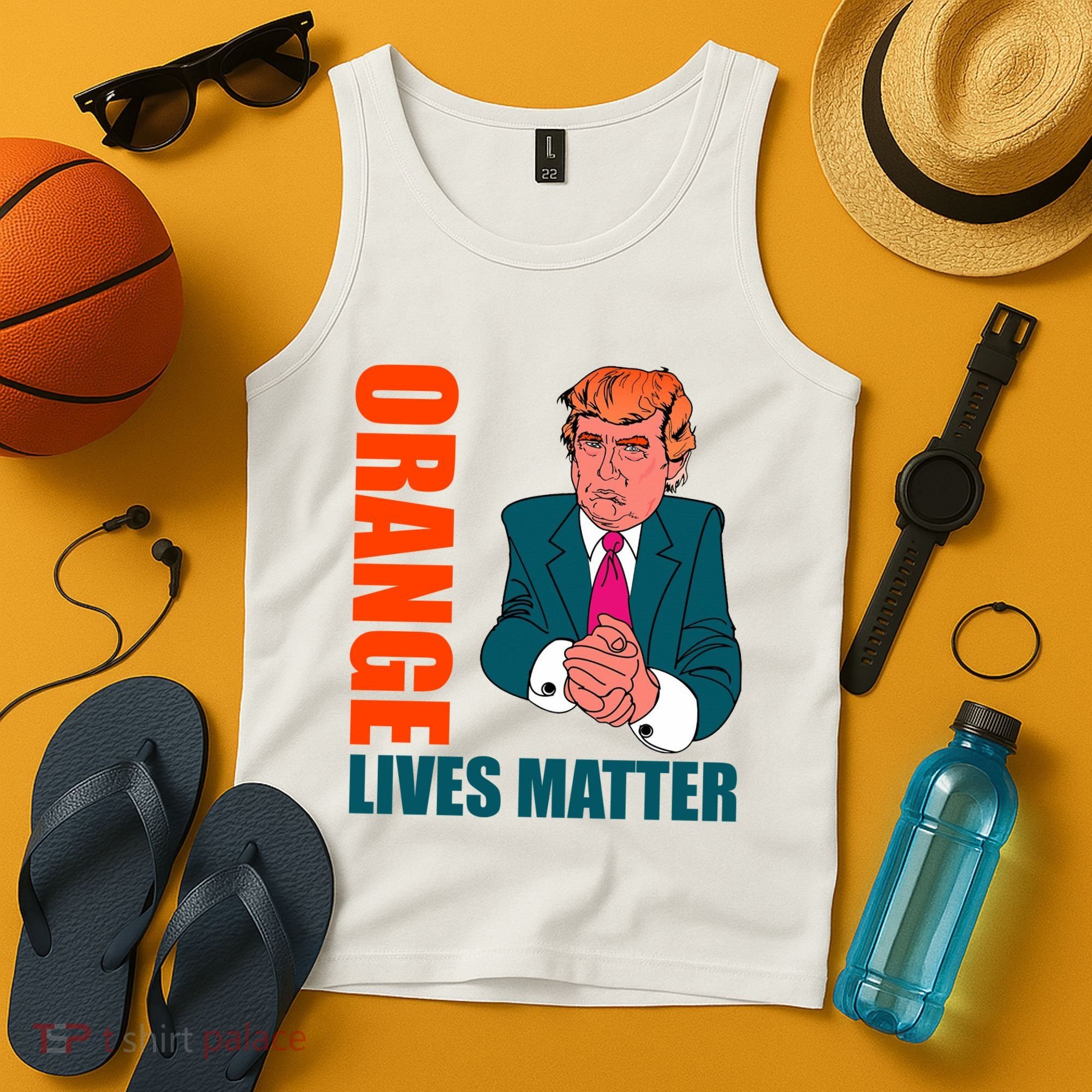 Orange Lives Matter Funny Trump Tank Top