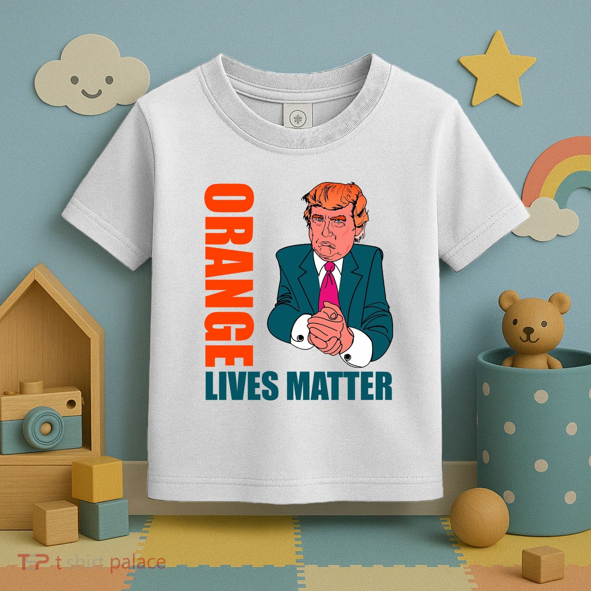 Orange Lives Matter Funny Trump Toddler T-Shirt