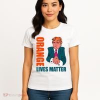 Orange Lives Matter Funny Trump Women's T-Shirt thumb 4