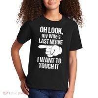 Oh Look My Wife's Last Nerve I Want To Touch It Sarcastic Kids T-Shirt thumb 2