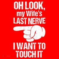 Oh Look My Wife's Last Nerve I Want To Touch It Sarcastic Santa Hat thumb 1