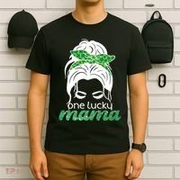 One Lucky Mama St Patricks Day T-Shirt thumb 6
