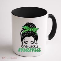 One Lucky Mama St Patricks Day Coffee Mug thumb 1