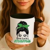 One Lucky Mama St Patricks Day Coffee Mug thumb 3
