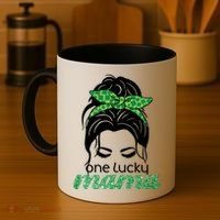 One Lucky Mama St Patricks Day Coffee Mug thumb 4
