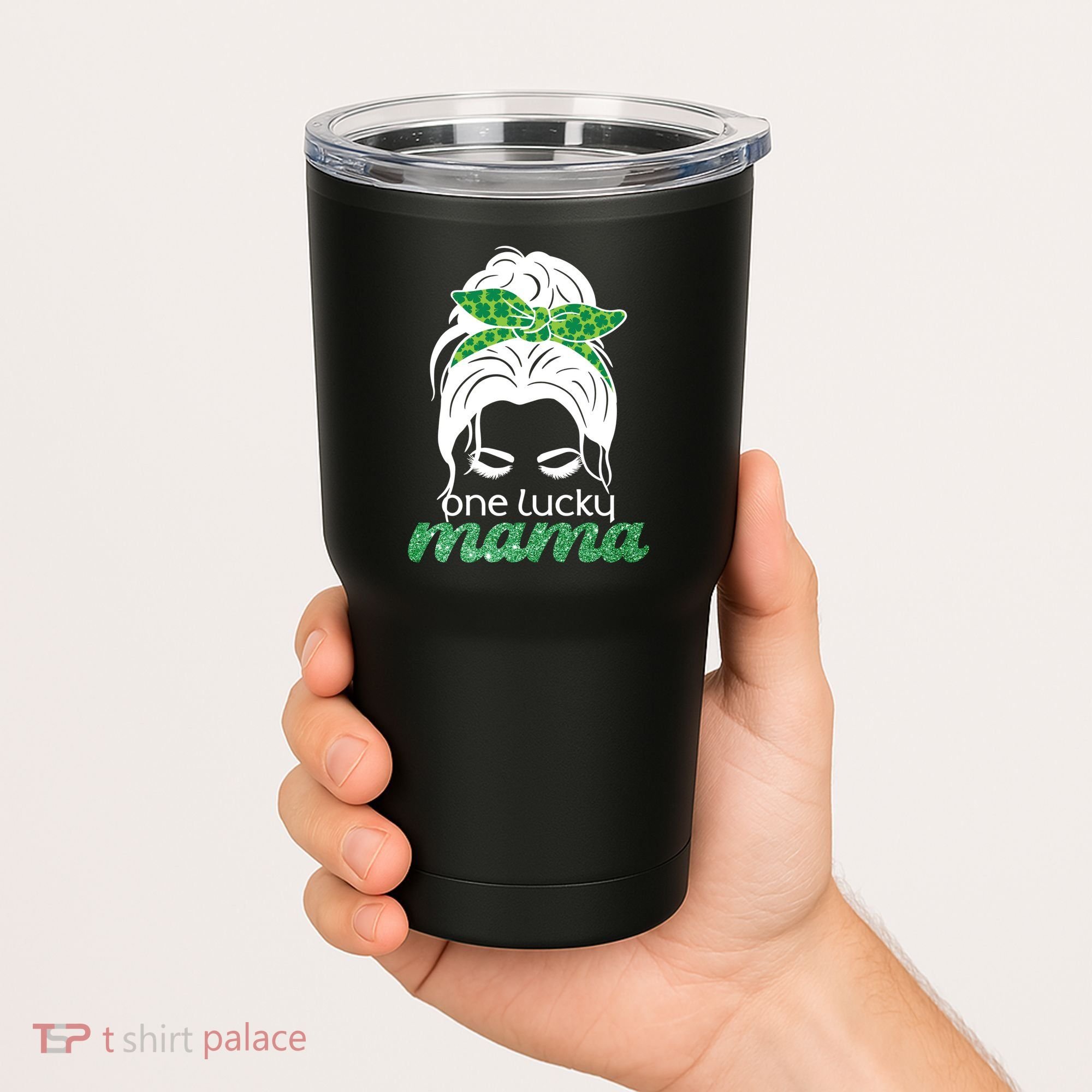 One Lucky Mama St Patricks Day Tumbler