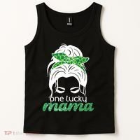 One Lucky Mama St Patricks Day Tank Top thumb 2