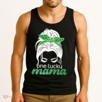 One Lucky Mama St Patricks Day Tank Top thumb 3