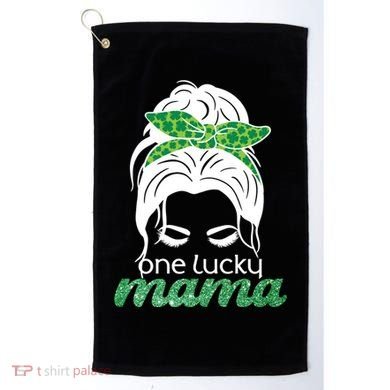One Lucky Mama St Patricks Day Golf Towel