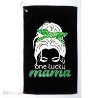 One Lucky Mama St Patricks Day Golf Towel thumb 0