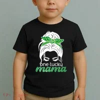 One Lucky Mama St Patricks Day Toddler T-Shirt thumb 2