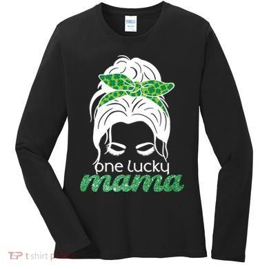 One Lucky Mama St Patricks Day Women's Long Sleeve Shirt