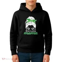 One Lucky Mama St Patricks Day Kids Hoodie thumb 4