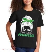 One Lucky Mama St Patricks Day Kids T-Shirt thumb 2