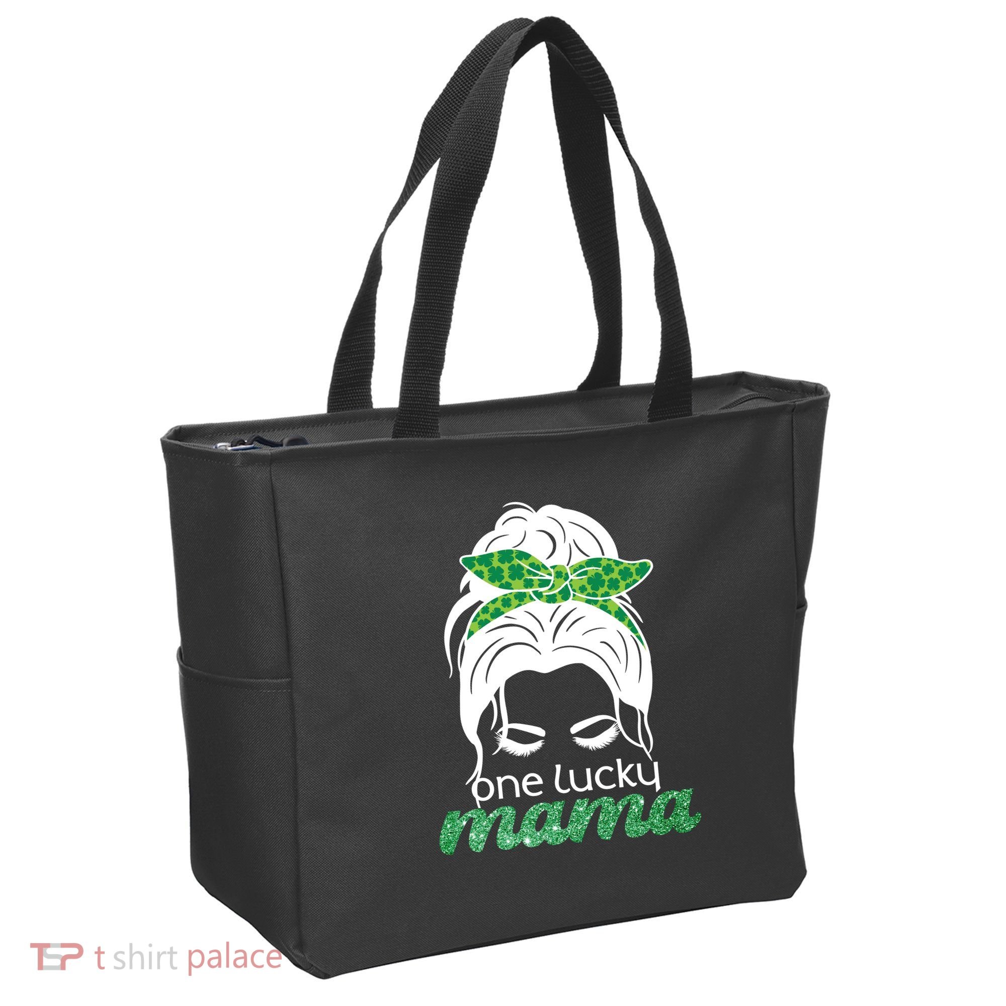 One Lucky Mama St Patricks Day Tote Bag