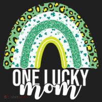 One Lucky Mom Rainbow St Patrick's Day Women's Sweatshirt thumb 2