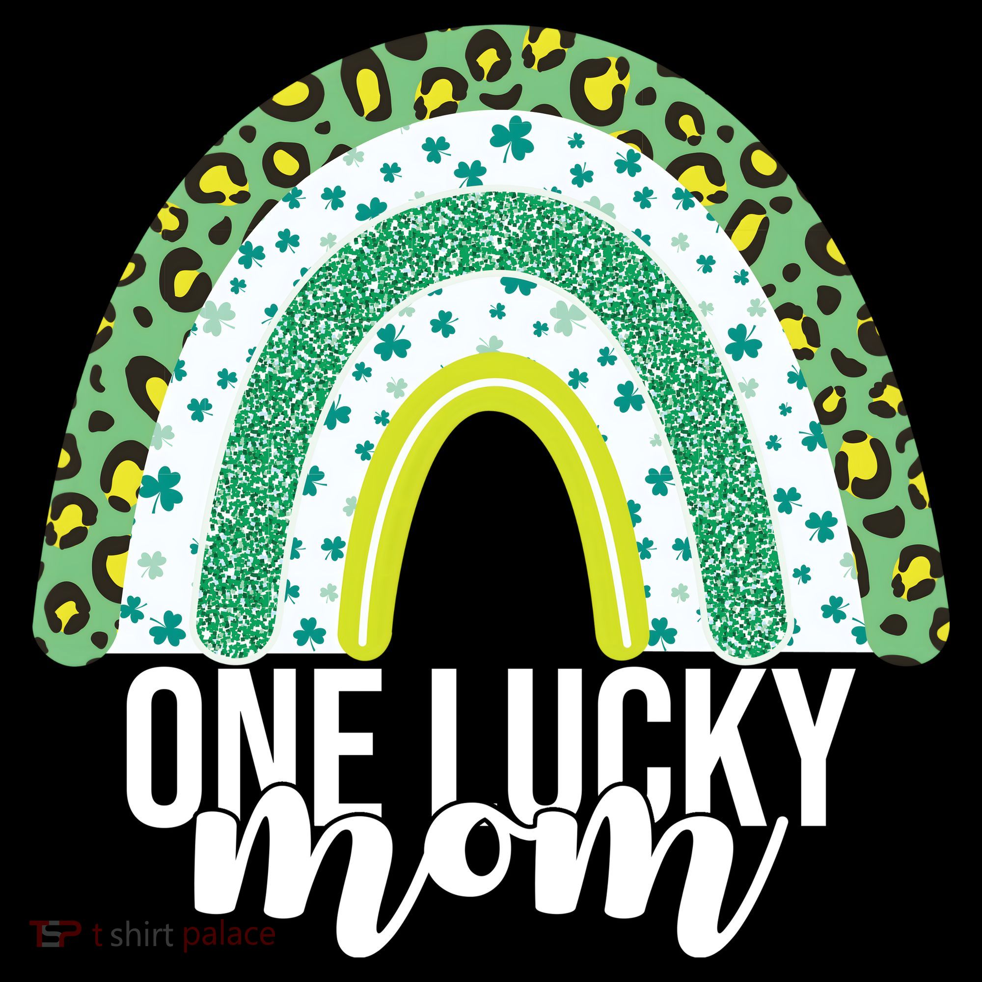 One Lucky Mom Rainbow St Patrick's Day Bucket Hat
