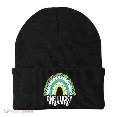 One Lucky Mom Rainbow St Patrick's Day Beanie