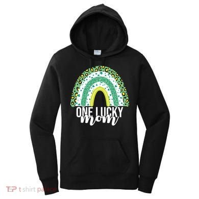 One Lucky Mom Rainbow St Patrick's Day Women's Hoodie