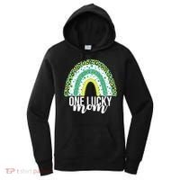 One Lucky Mom Rainbow St Patrick's Day Women's Hoodie thumb 0