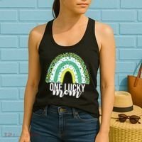 One Lucky Mom Rainbow St Patrick's Day Women's Tank Top thumb 2