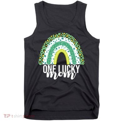 One Lucky Mom Rainbow St Patrick's Day Tank Top