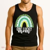 One Lucky Mom Rainbow St Patrick's Day Tank Top thumb 3