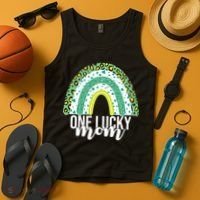 One Lucky Mom Rainbow St Patrick's Day Tank Top thumb 4