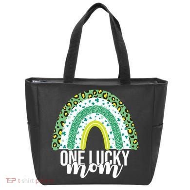 One Lucky Mom Rainbow St Patrick's Day Tote Bag