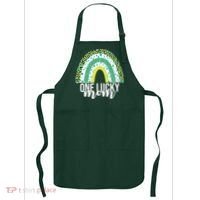One Lucky Mom Rainbow St Patrick's Day Apron thumb 0
