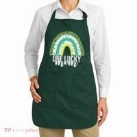 One Lucky Mom Rainbow St Patrick's Day Apron thumb 2