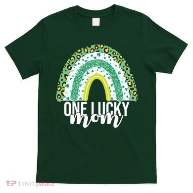 One Lucky Mom Rainbow St Patrick's Day T-Shirt