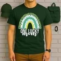 One Lucky Mom Rainbow St Patrick's Day T-Shirt thumb 6