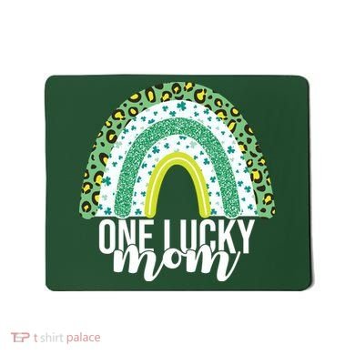 One Lucky Mom Rainbow St Patrick's Day Mousepad