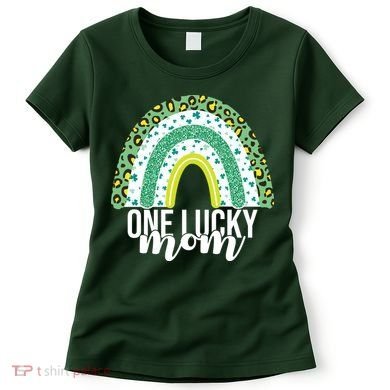 One Lucky Mom Rainbow St Patrick's Day Women's T-Shirt