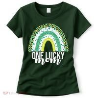 One Lucky Mom Rainbow St Patrick's Day Women's T-Shirt thumb 0