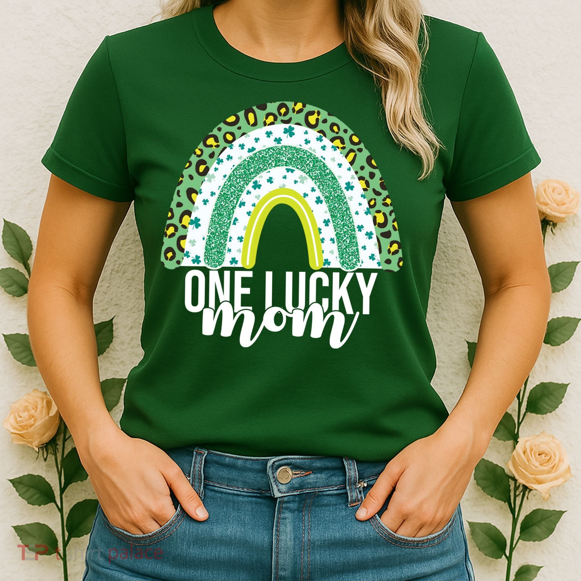 One Lucky Mom Rainbow St Patrick's Day Women's T-Shirt