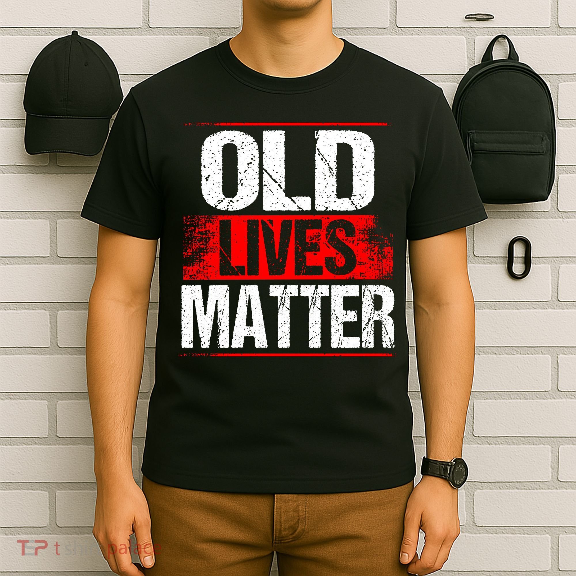 Old Lives Matter Distressed T-Shirt