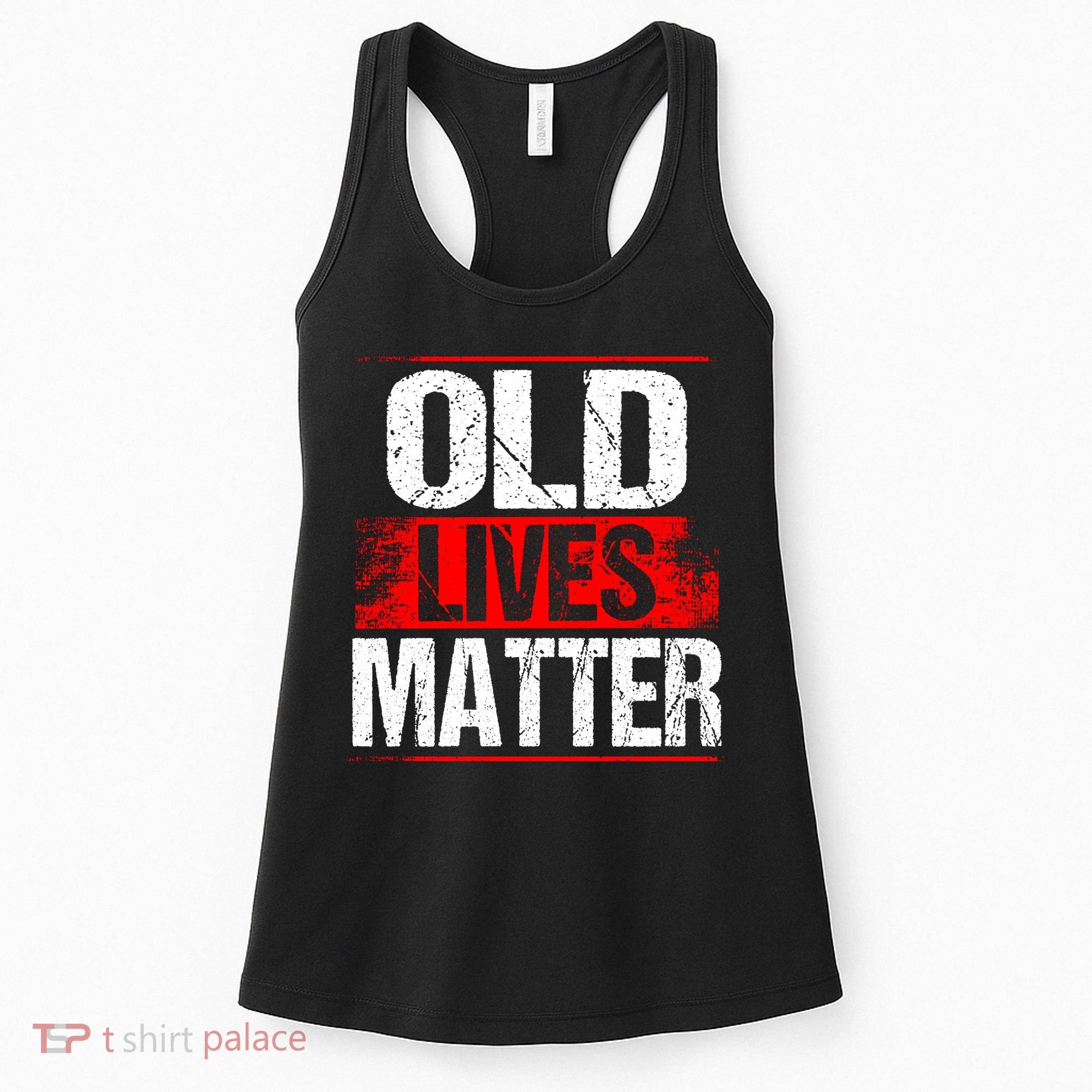 Old Lives Matter Distressed Women's Tank Top