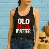 Old Lives Matter Distressed Women's Tank Top thumb 2