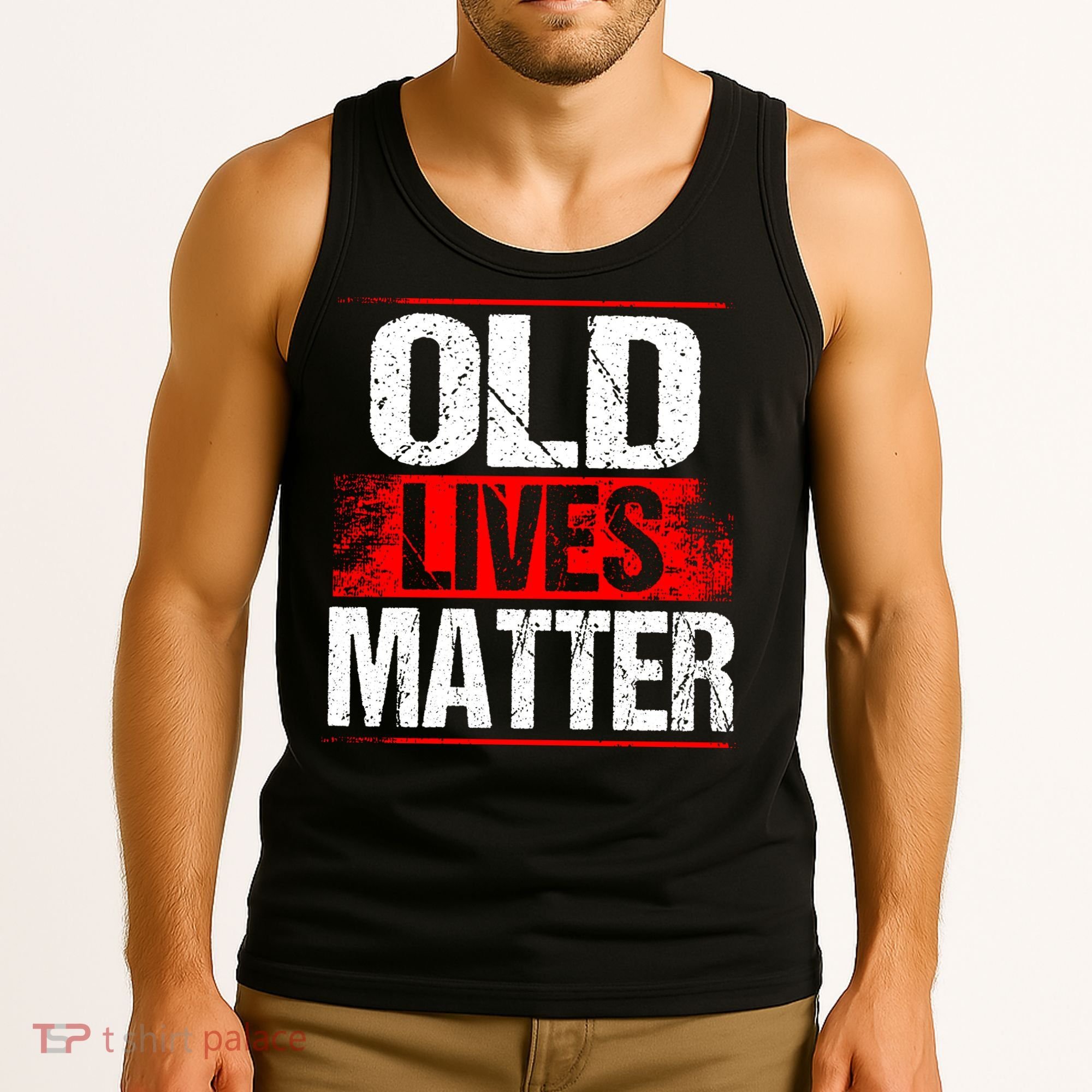 Old Lives Matter Distressed Tank Top