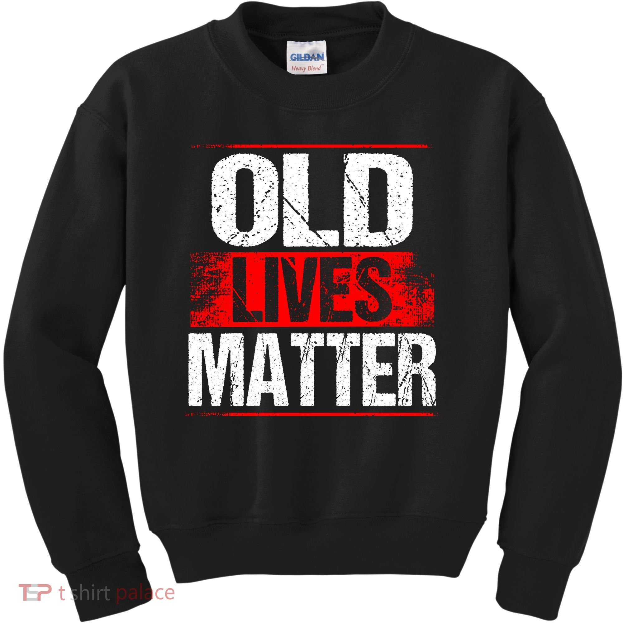 Old Lives Matter Distressed Kids Sweatshirt