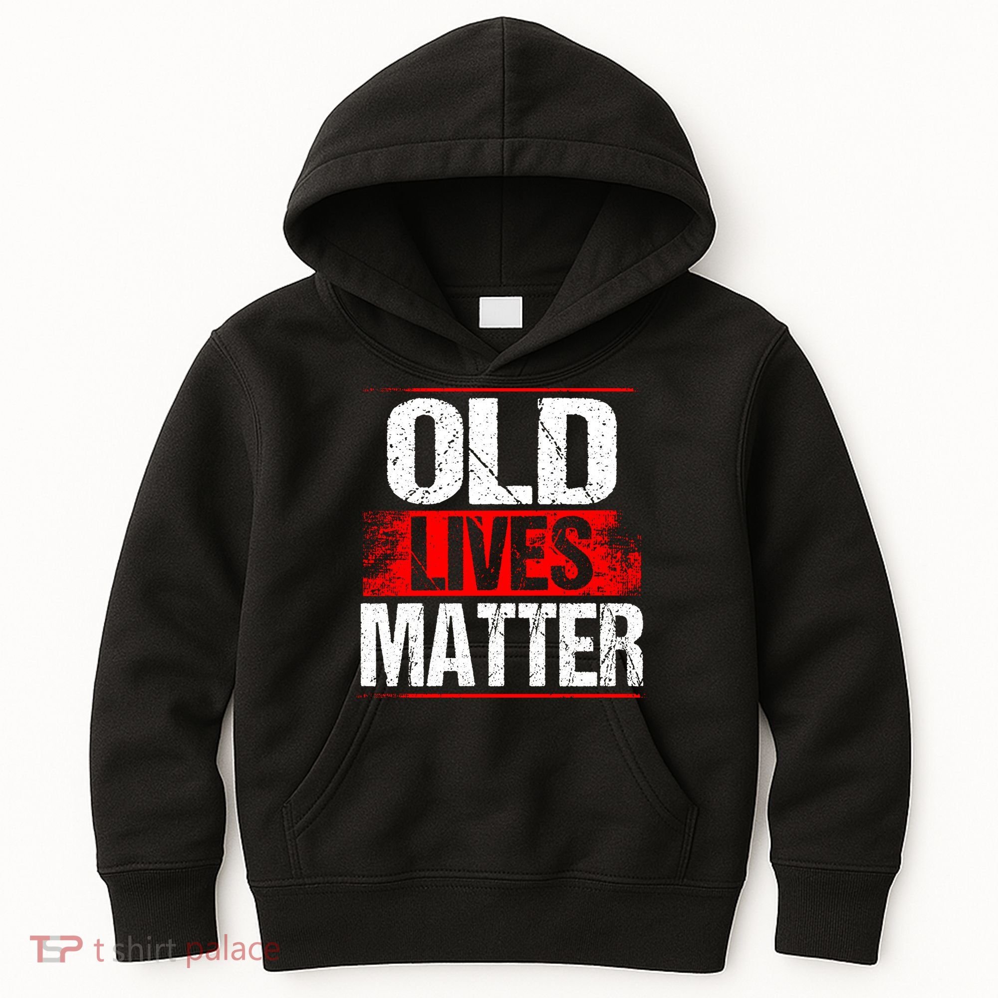 Old Lives Matter Distressed Kids Hoodie